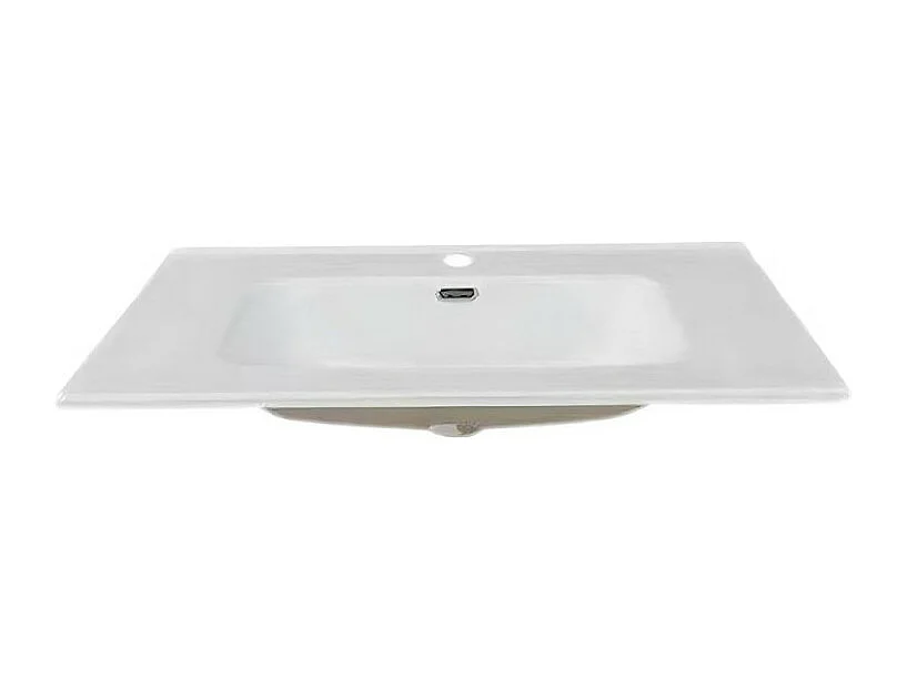 Lavabo consolle d'appoggio in ceramica bianco 81x46.5x17H VA836-80