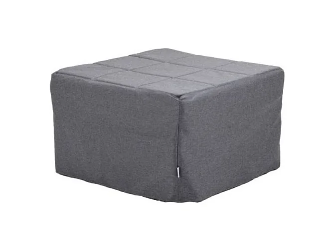 Pouf trasformabile in letto Vega tessuto grigio