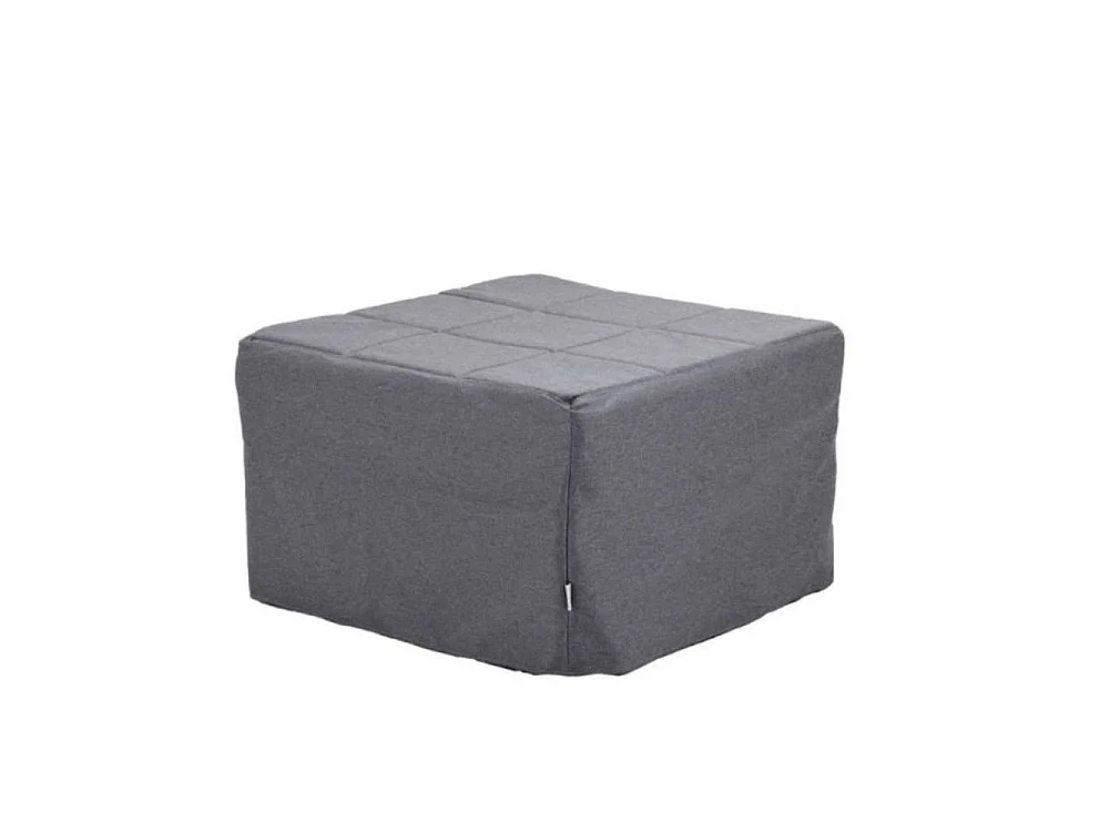 Pouf trasformabile in letto Vega tessuto grigio