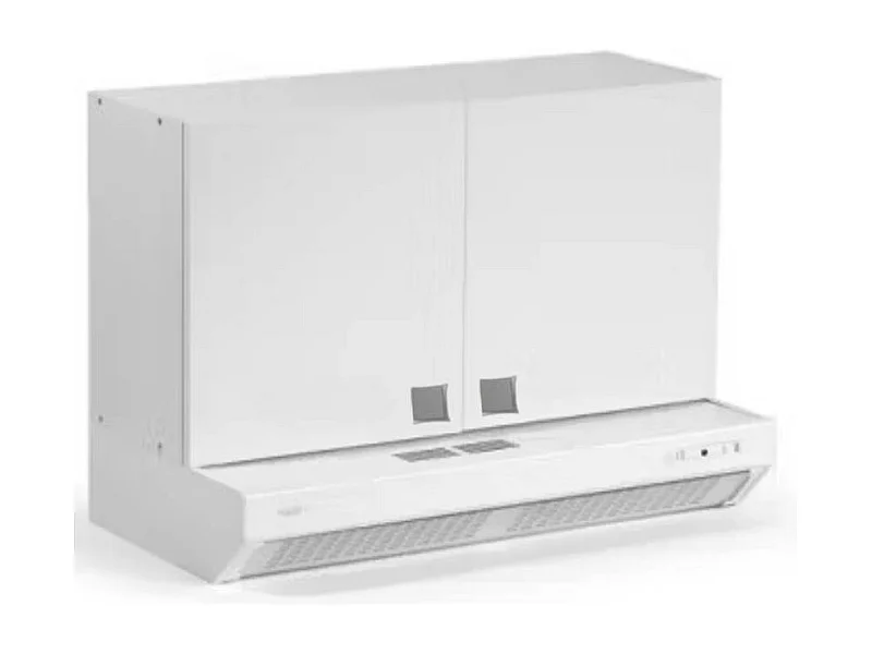 Pensile cappa cucina con 2 ante 60x31x40H bianco larice