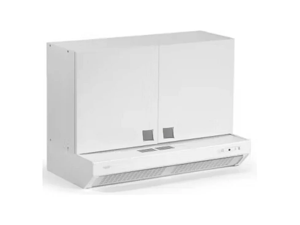 Pensile cappa cucina con 2 ante 60x31x40H bianco larice