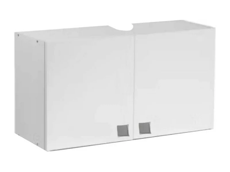 Pensile cappa cucina 2 ante 60x31x40H bianco MONTATO