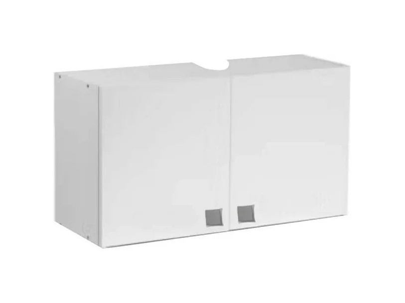 Pensile cappa cucina 2 ante 60x31x40H bianco MONTATO