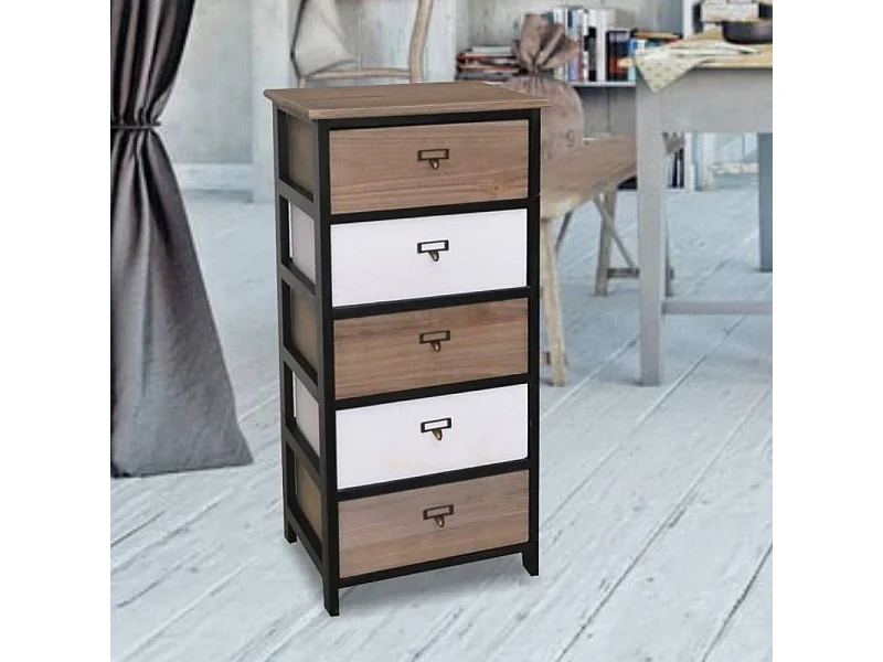 Cassettiera 5 cassetti Industry 40x29x90 h B94945582