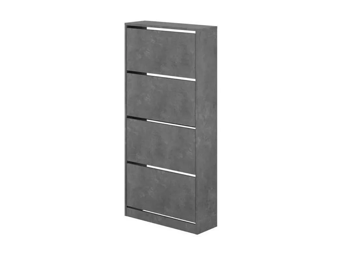 Scarpiera quattro ante a ribalta SHC540RETRO 73x26x154,5 colore grigio retro