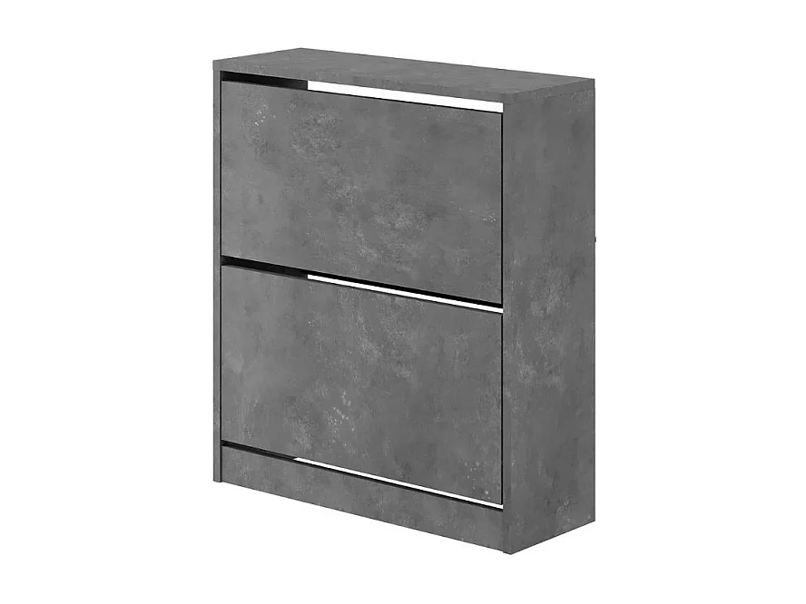 Scarpiera due ante a ribalta SHC520RETRO 73x26x82.5H colore grigio retro