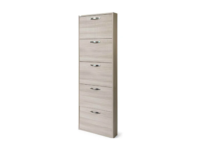 Scarpiera 5 ante Serena slim salvaspazio 180x65x15 colore olmo