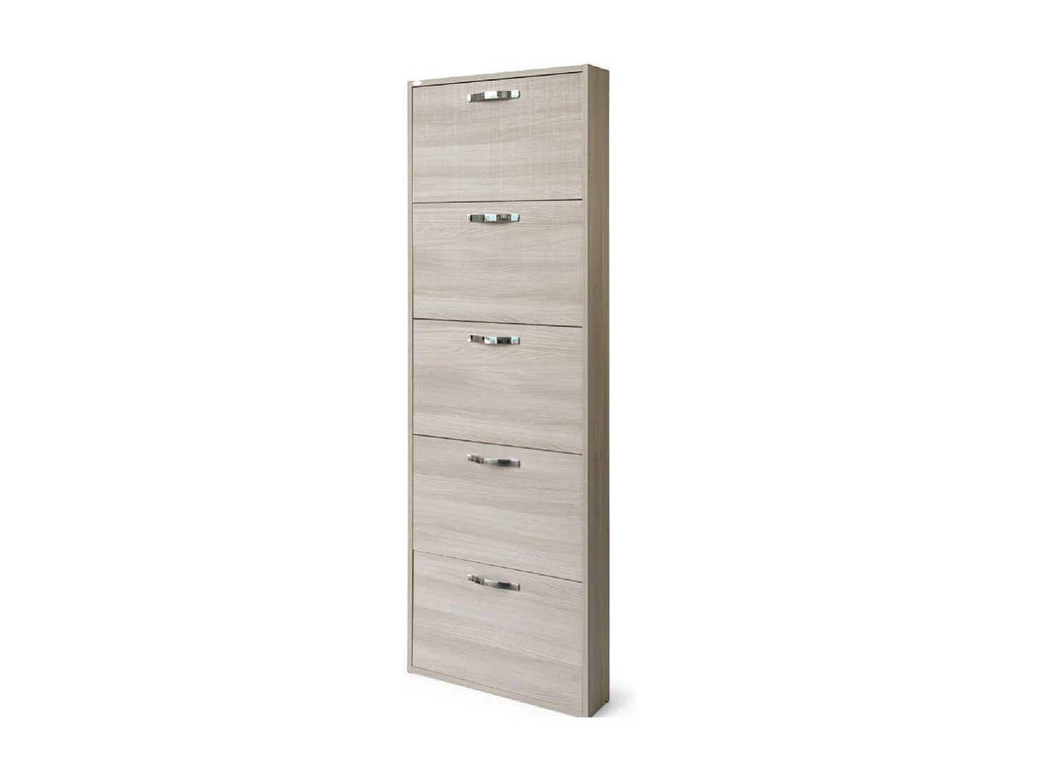 Scarpiera 5 ante Serena slim salvaspazio 180x65x15 colore olmo