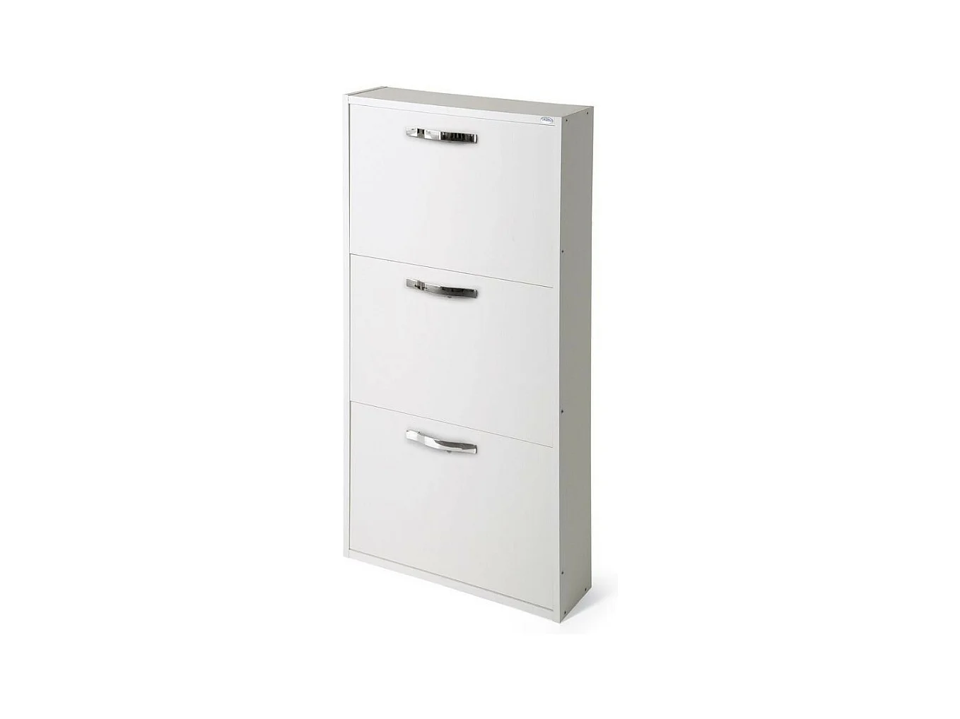 Scarpiera 3 ante slim salvaspazio 108x65x15 Serena colore bianco frassinato