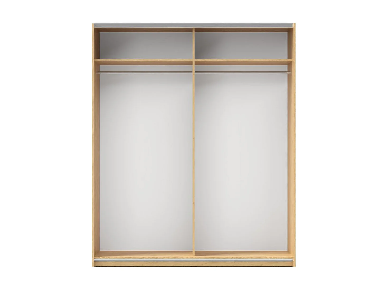 Armadio 2 ante scorrevoli bianco con specchio Zegna 170x59.2x205H