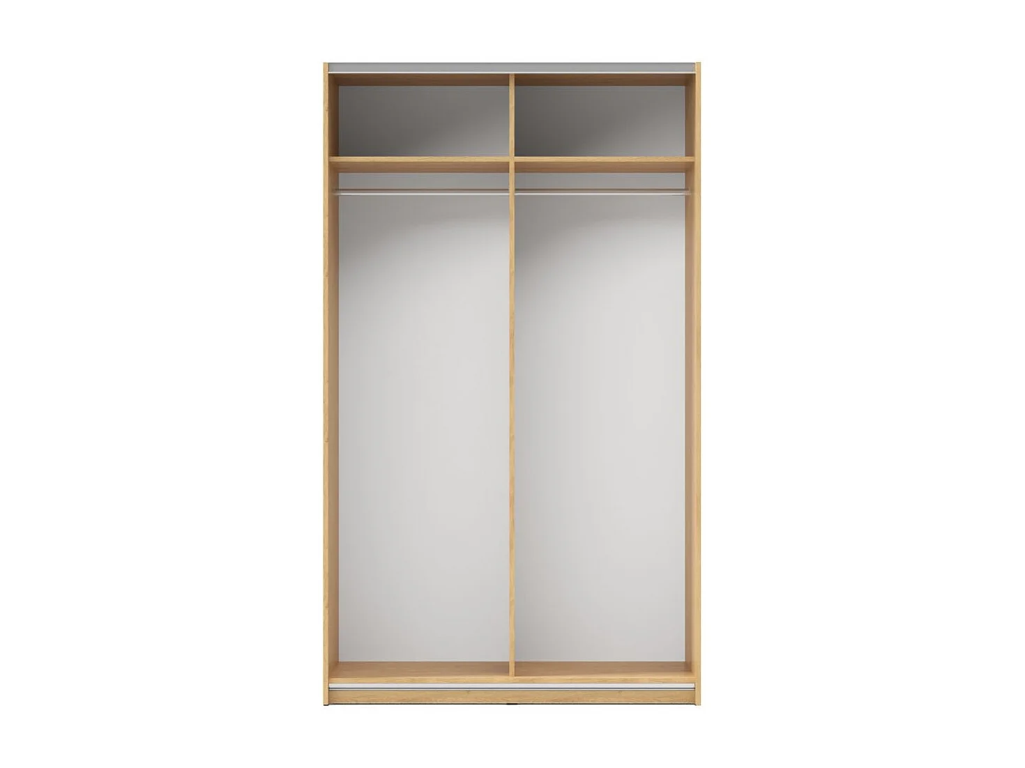 Armadio 2 ante scorrevoli bianco con specchio Zegna 120x59.2x205H