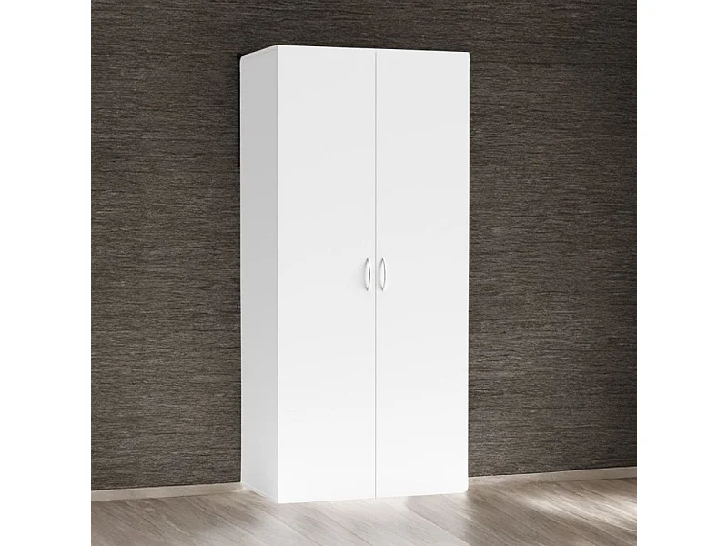 Armadio 2 ante Seba2 80x51,6x177h colore bianco