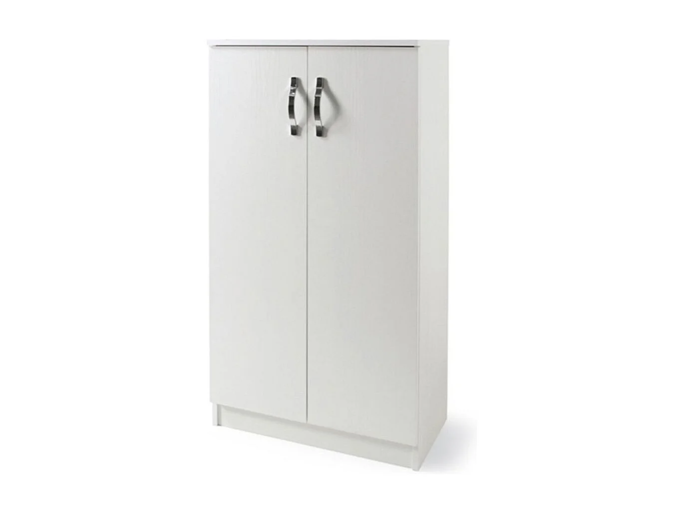 Armadio scarpiera 2 ante e 3 ripiani Gabriella 130 colore bianco frassinato