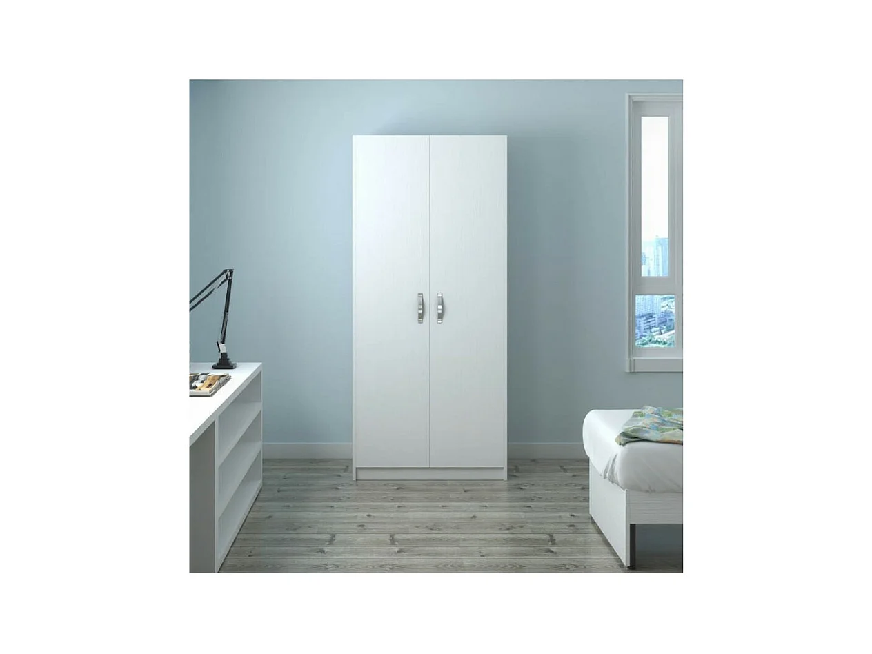 Armadio due ante 91x52x210h colore bianco ARM290