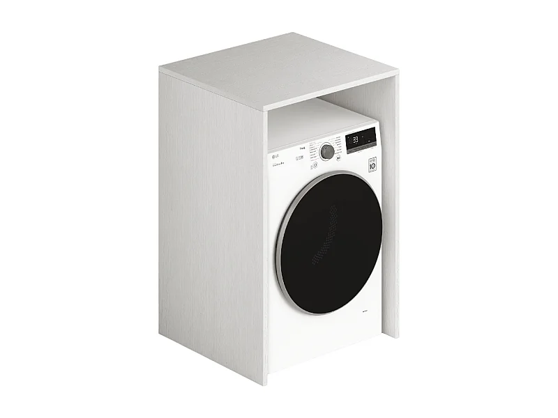 Copriasciugatrice in legno 71x65x105 colore bianco frassinato