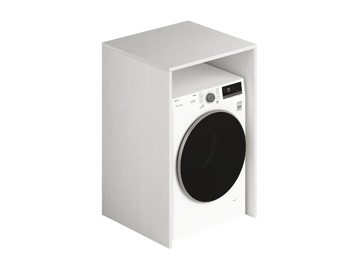 Copriasciugatrice in legno 71x65x105 colore bianco frassinato