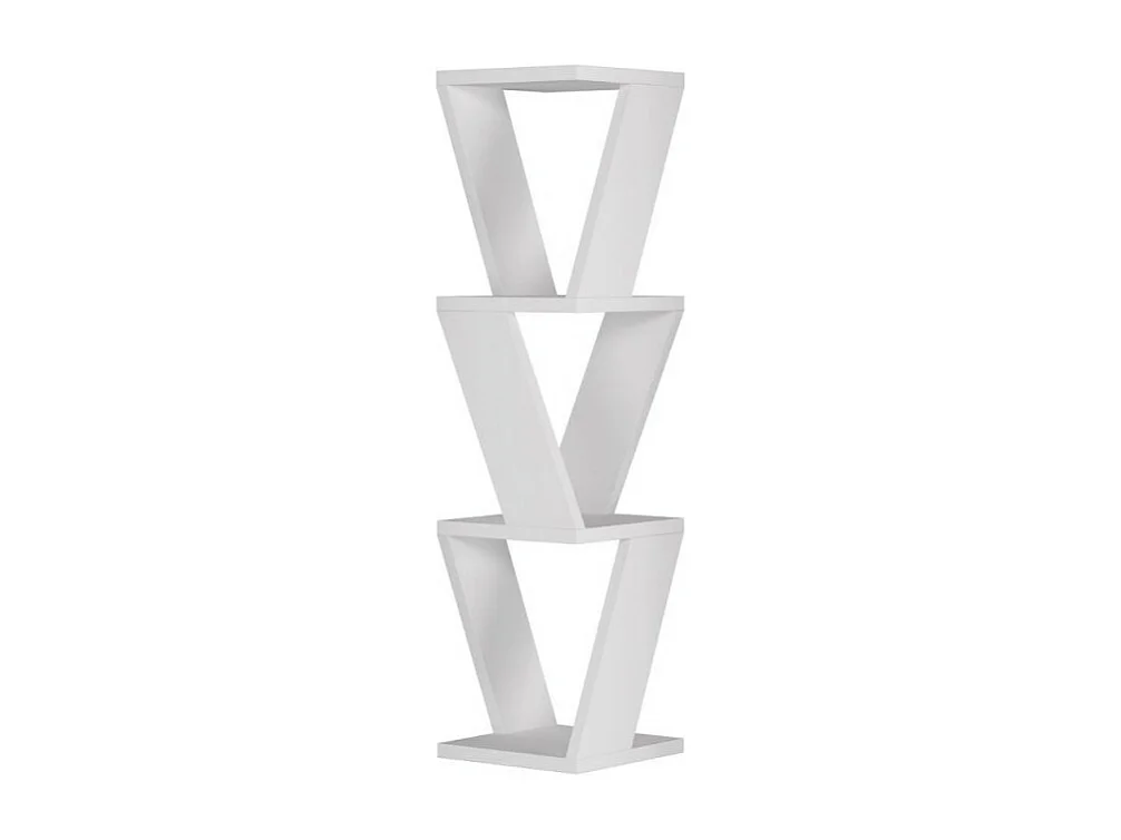 Libreria angolare pensile Zena colore bianco