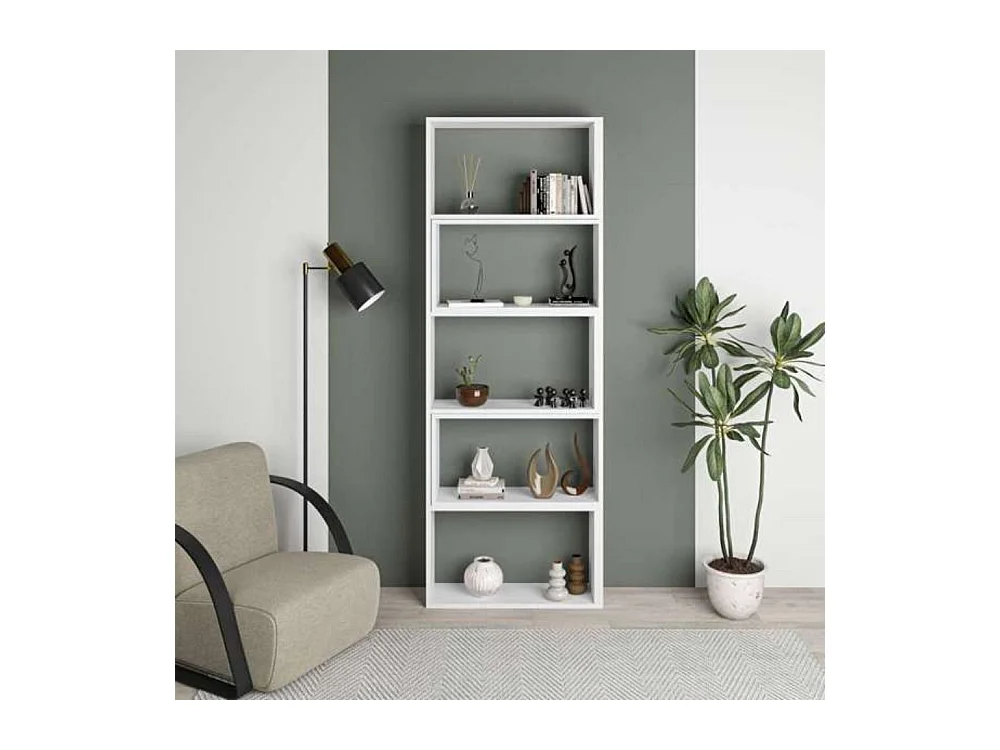 Libreria estensibile angolare Wish 72x22x200h colore bianco