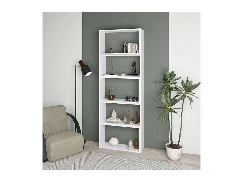Libreria estensibile angolare Wish 72x22x200h colore bianco
