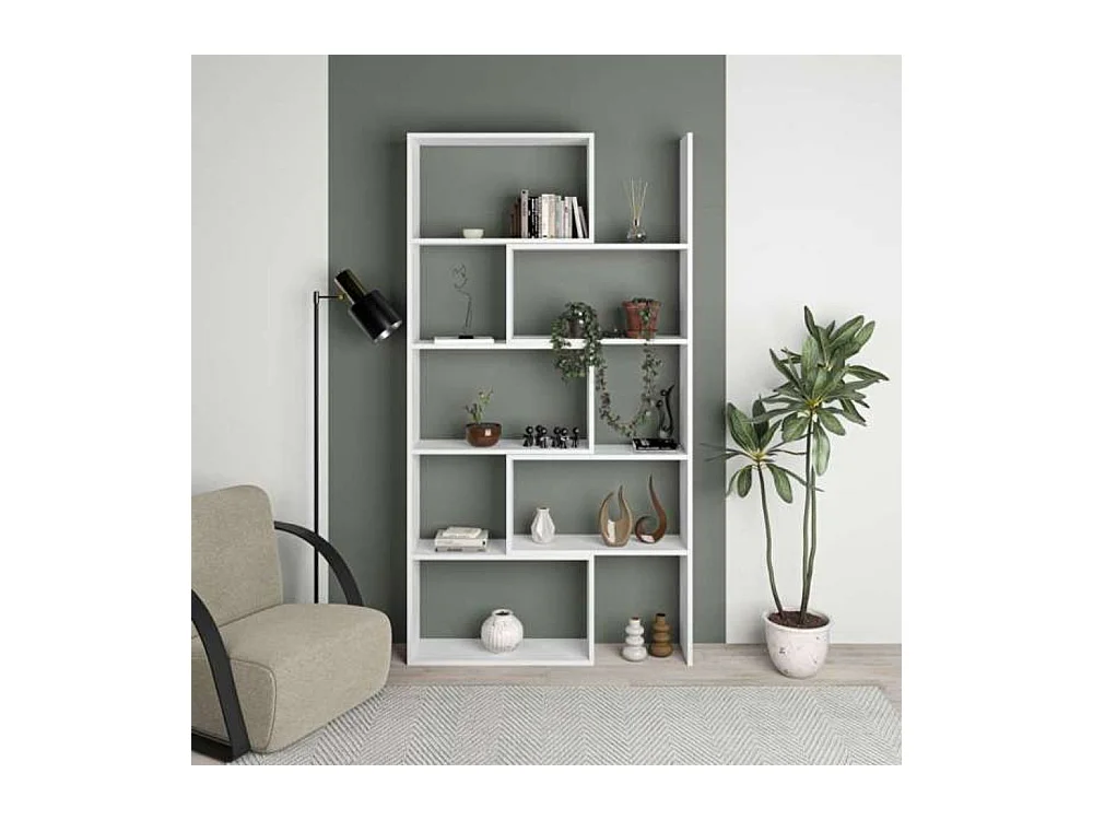 Libreria estensibile angolare Wish 72x22x200h colore bianco