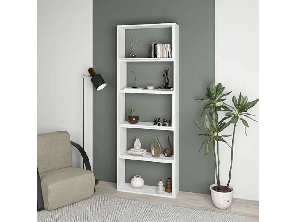 Libreria estensibile angolare Wish 72x22x200h colore bianco