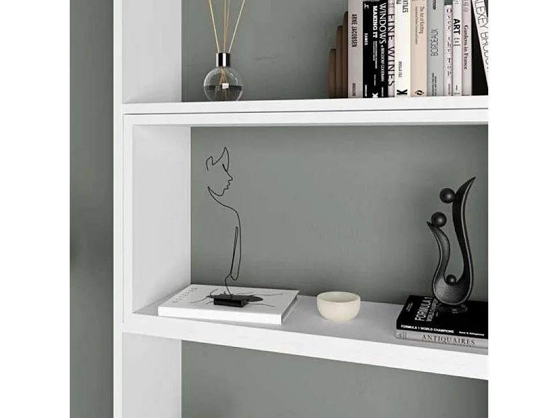 Libreria estensibile angolare Wish 72x22x200h colore bianco