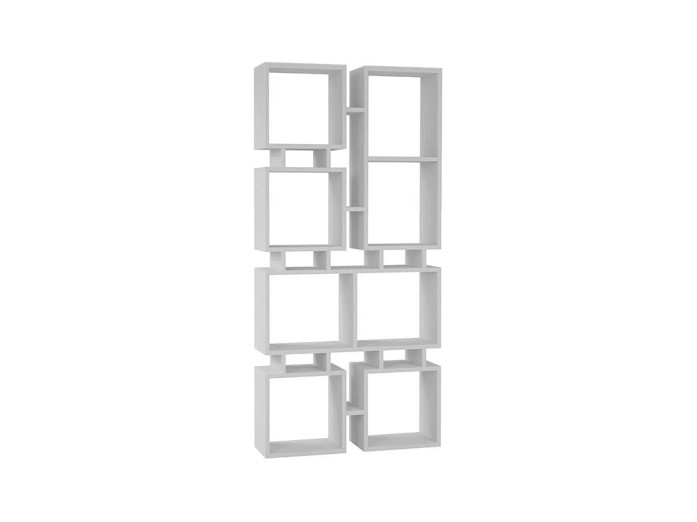 Libreria bifacciale Rail 79x166,5 colore bianco