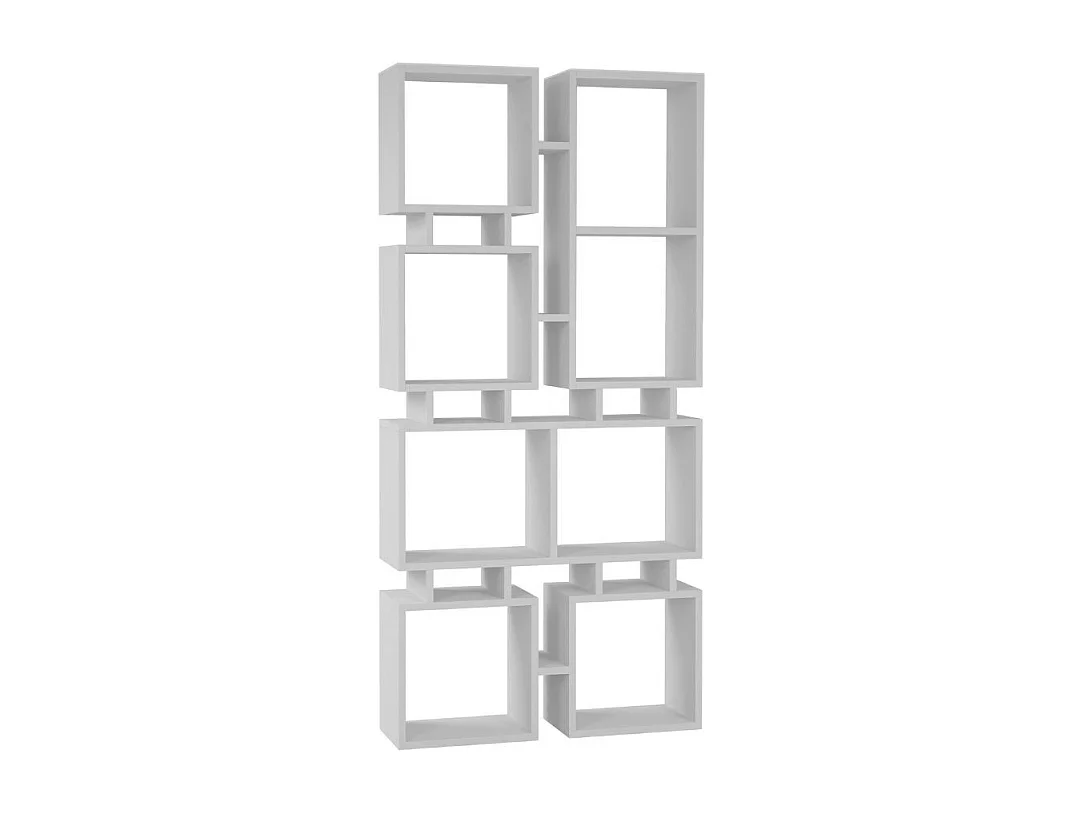 Libreria bifacciale Rail 79x166,5 colore bianco