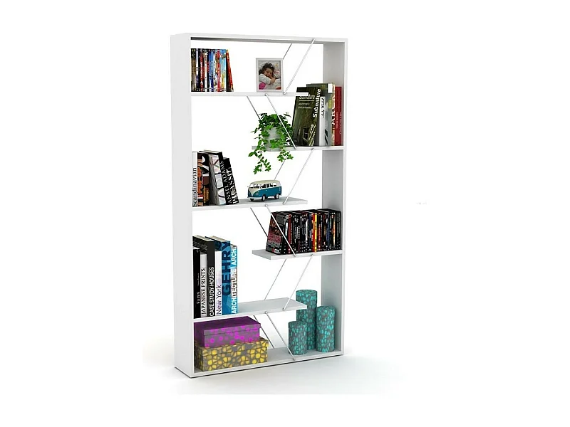 Libreria Tars 84x24x157H RF1603242 colore bianco