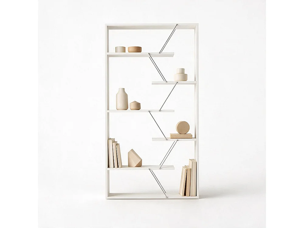 Libreria Tars 84x24x157H RF1603242 colore bianco
