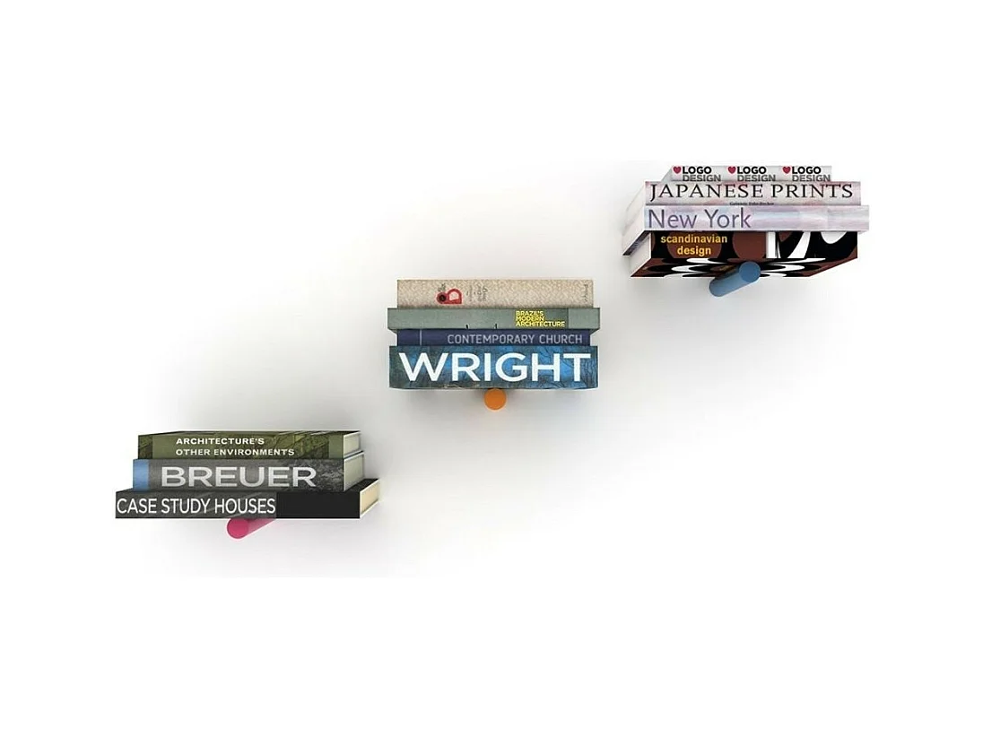 Mensole colorate porta libri a scomparsa Houdini RF140705