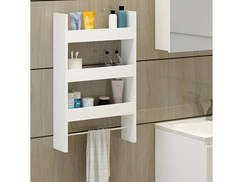 Mensola da parete 3 ripiani Alisa colore bianco