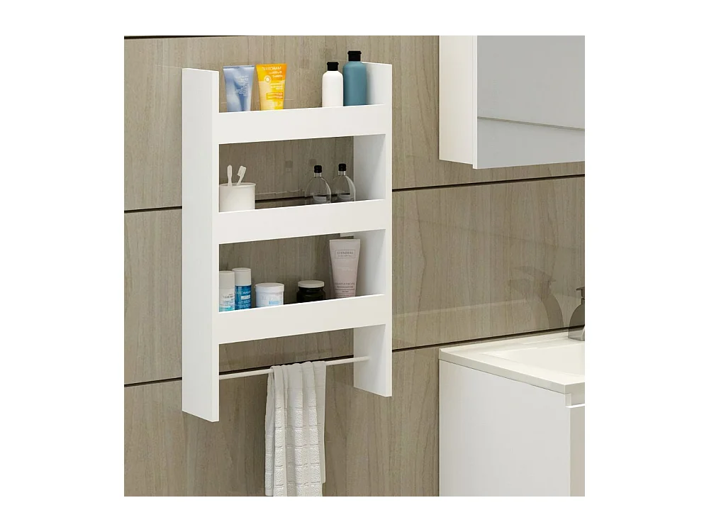 Mensola da parete 3 ripiani Alisa colore bianco