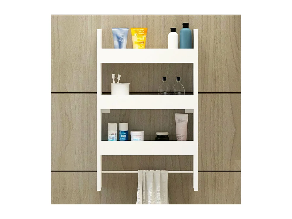 Mensola da parete 3 ripiani Alisa colore bianco