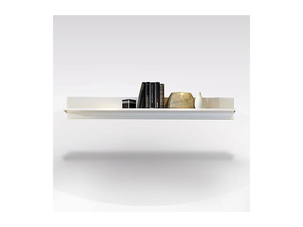 Mensola con schienale July colore bianco lucido