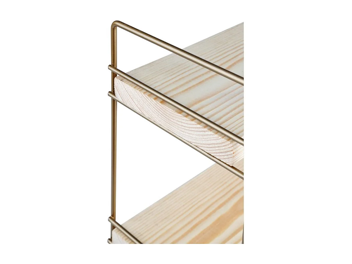 Scaffale d'appoggio 3 ripiani 40x13x40 Hobby ASZ1572 colore bronzo
