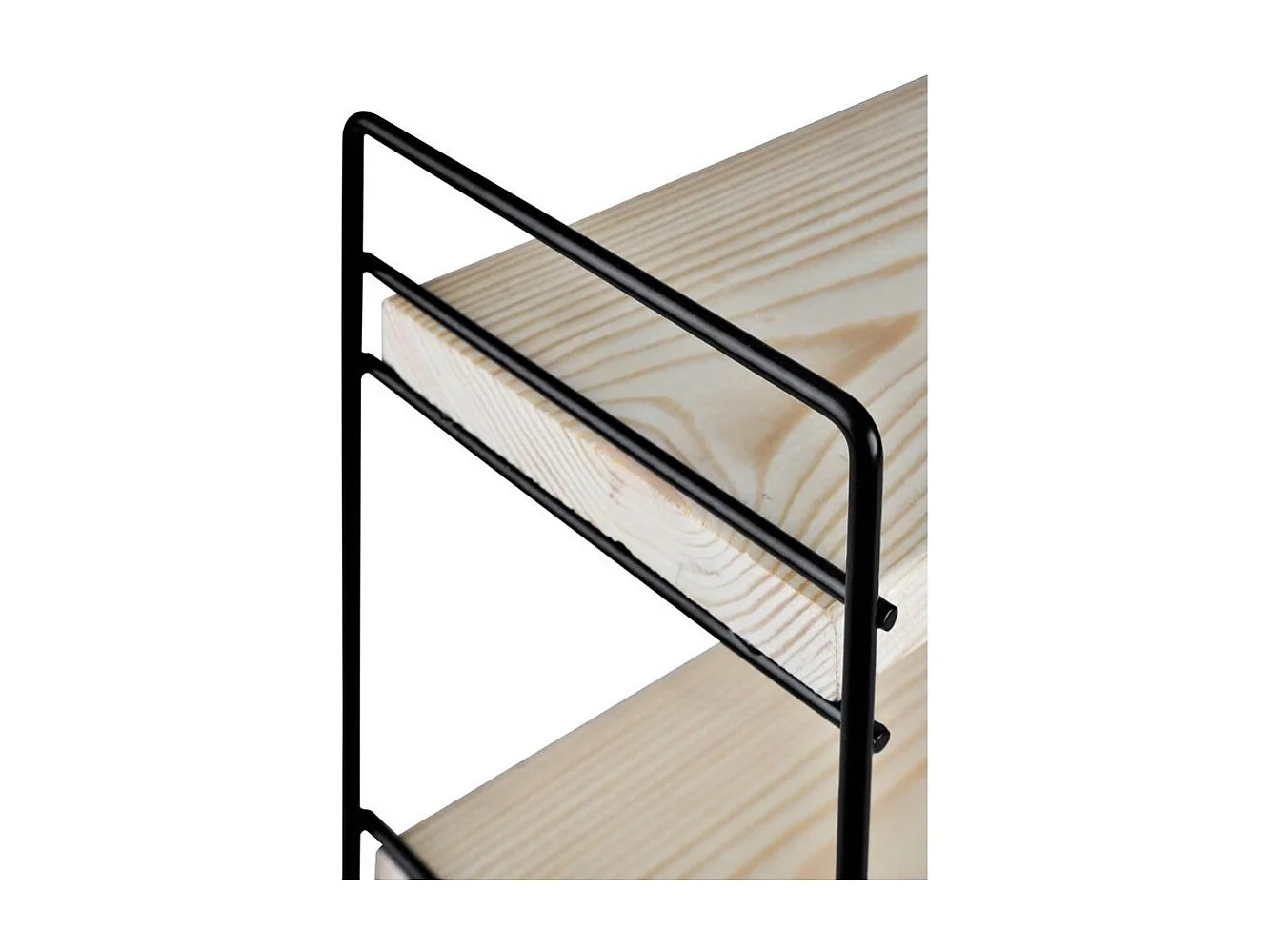 Scaffale d'appoggio 3 ripiani 40x13x40 Hobby ASZ1571 colore nero