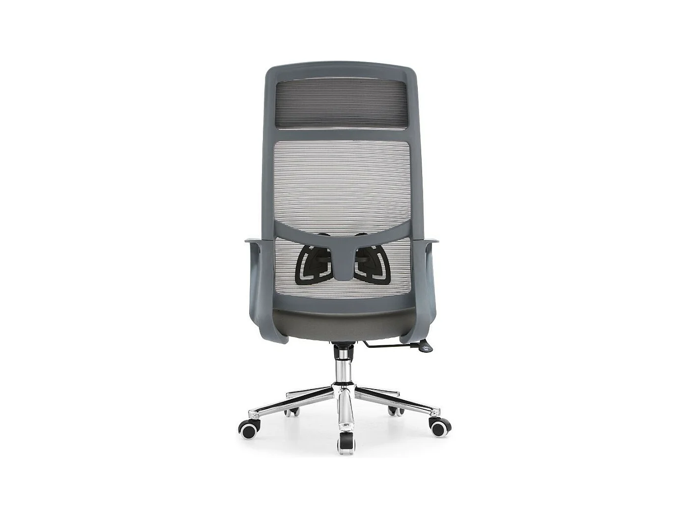 Poltrona ufficio Pasco colore grigio schienale alto traforato