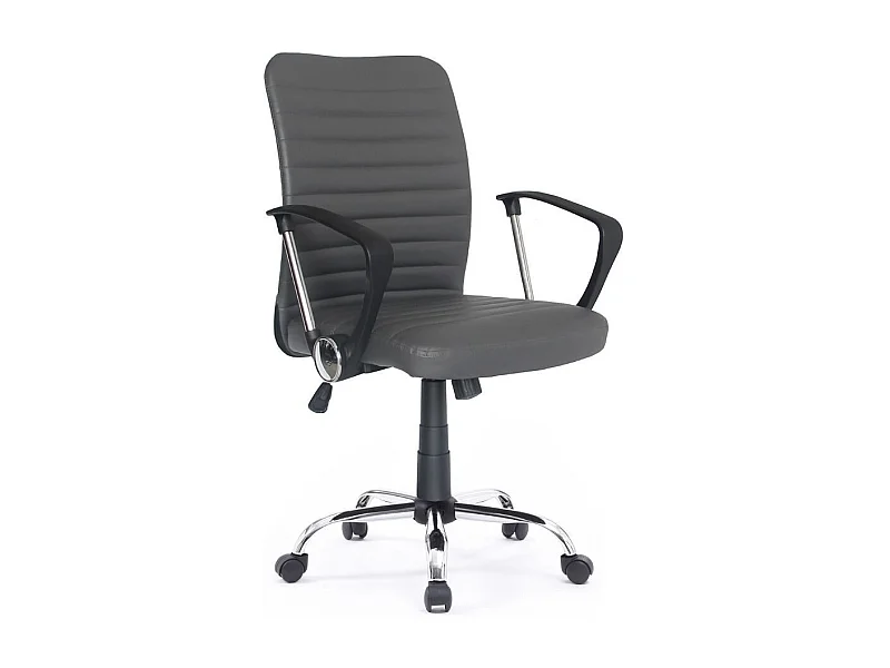 Poltrona ufficio base cromata Asgar colore tortora