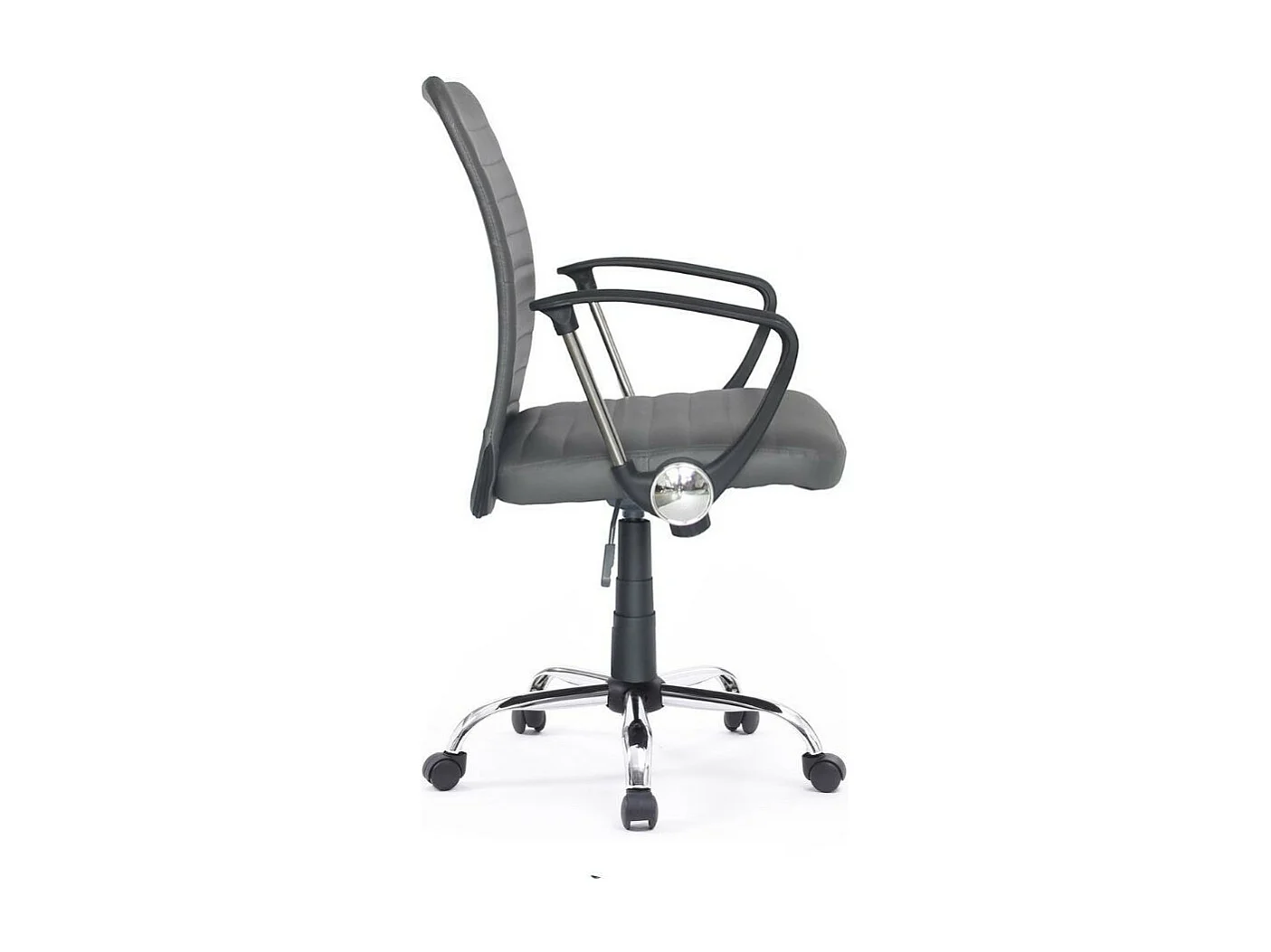 Poltrona ufficio base cromata Asgar colore tortora