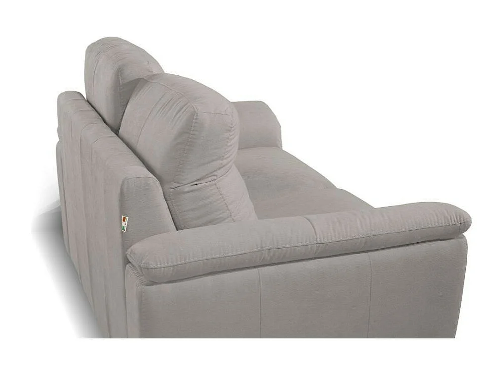 Divano Gonzaga 3 posti con poggiatesta regolabili in 3 posizioni Colore Elephant