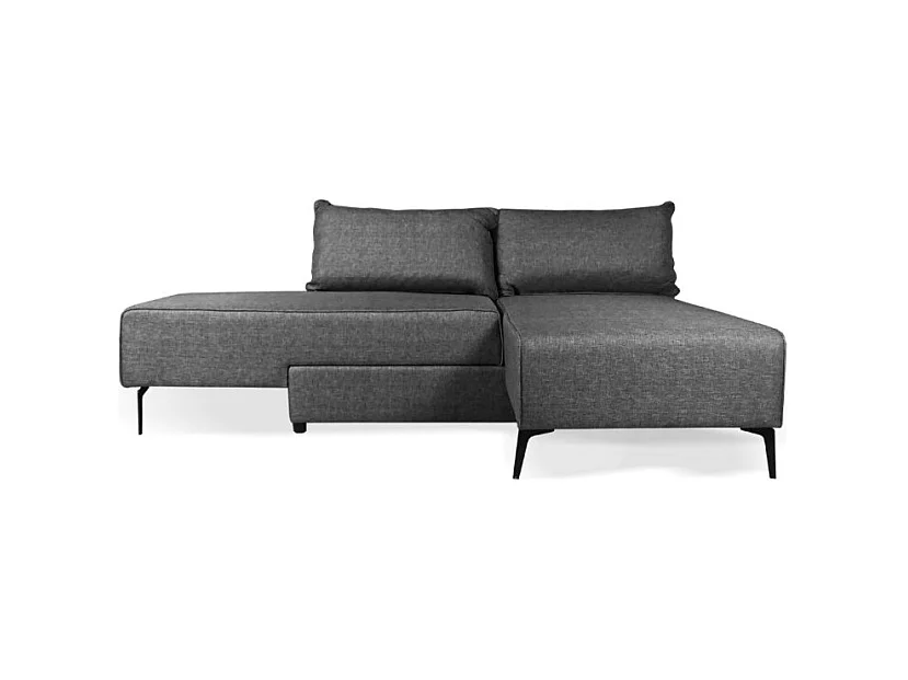 Divano 3 posti modulare con chaise longue trasformabile in letto Armada grigio 290x85x75H