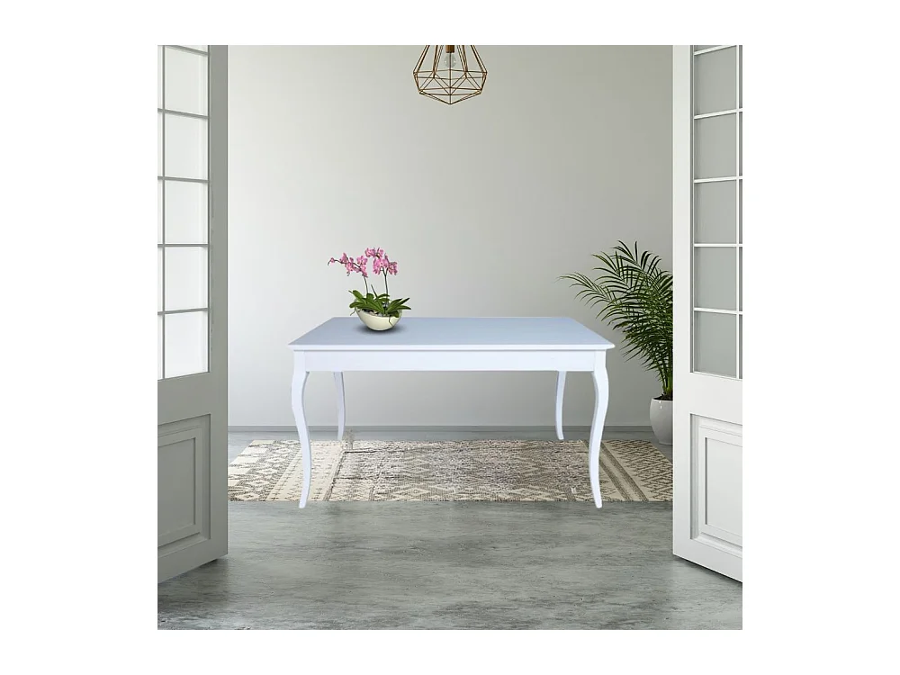 Tavolo rettangolare allungabile Liberty 140x85x76h colore bianco frassinato