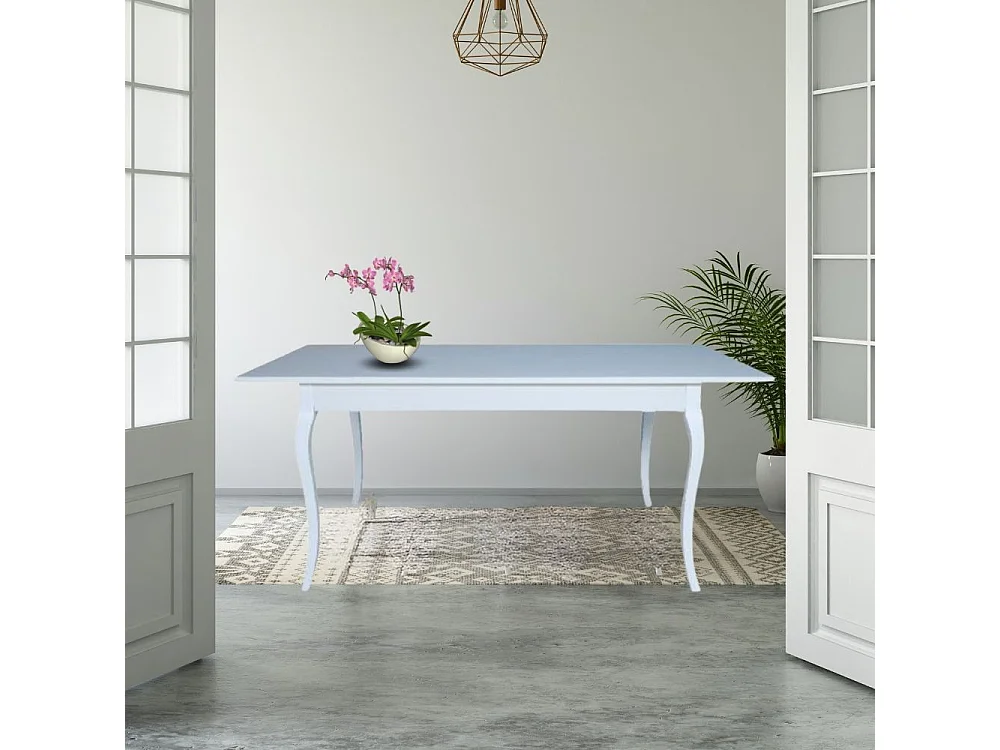 Tavolo rettangolare allungabile Liberty 140x85x76h colore bianco frassinato