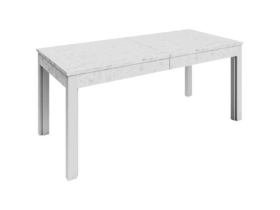 Tavolo Super4 160x90 allungabile a 320 cm colore bianco frassinato