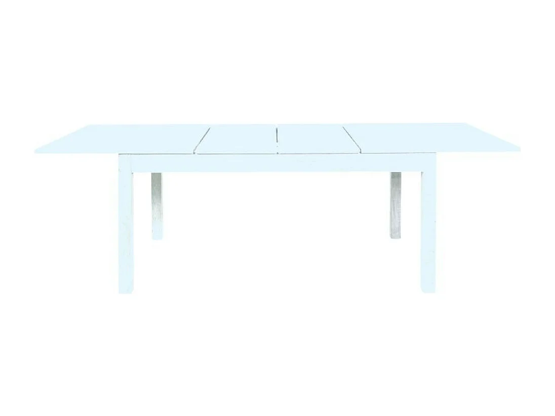 Tavolo 160x90 allungabile a 240 cm Elindo colore bianco frassinato