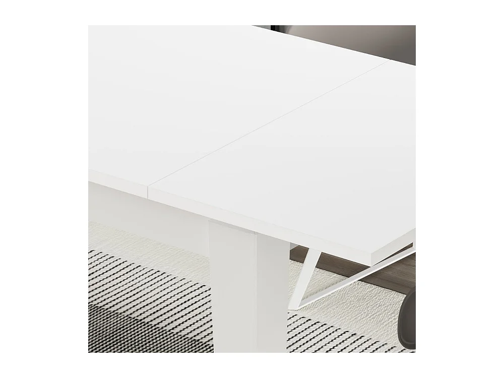 Tavolo allungabile Megaron 120x80 cm colore bianco