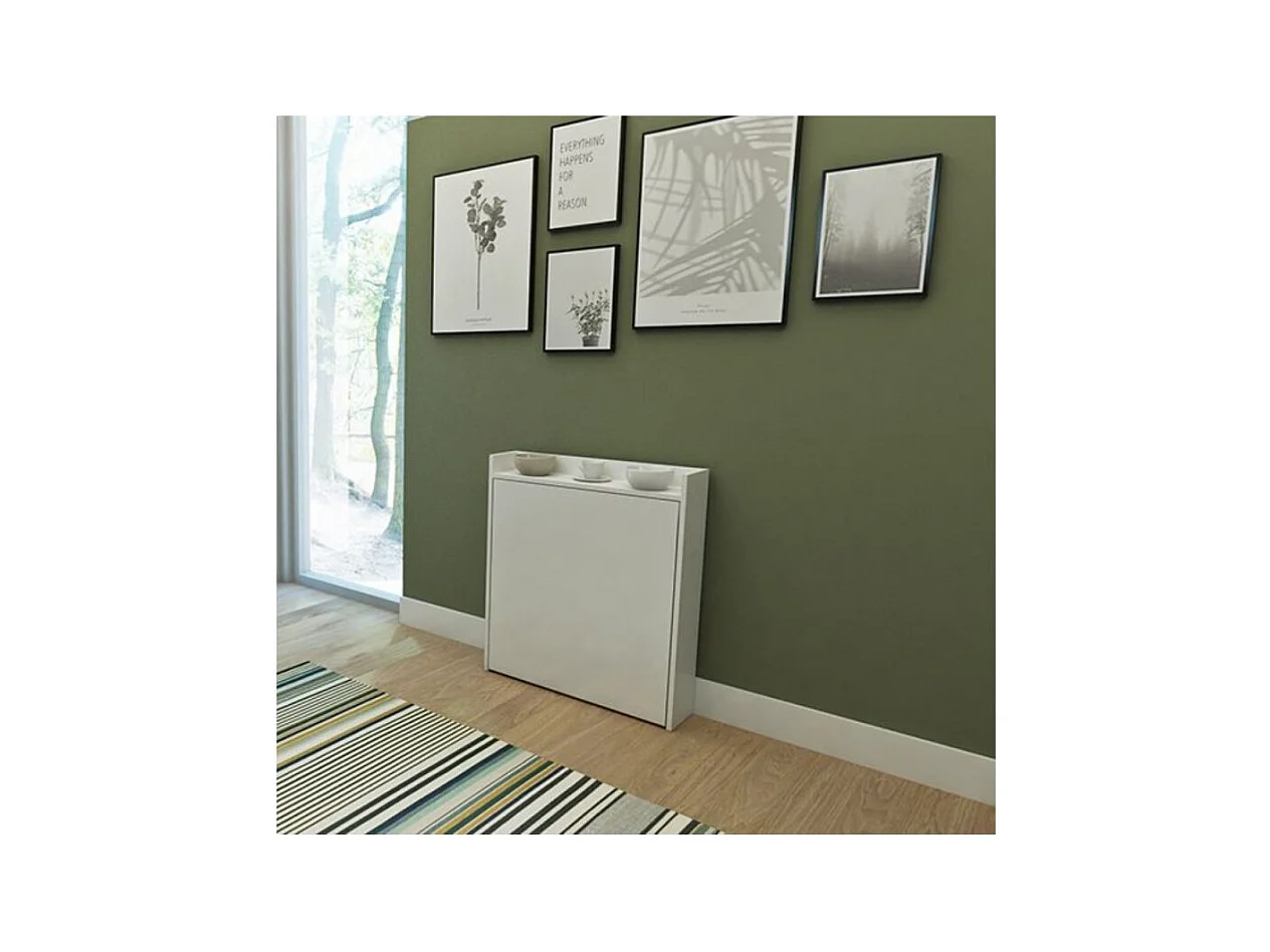 Tavolo a scomparsa Maso bianco 80x20x93H