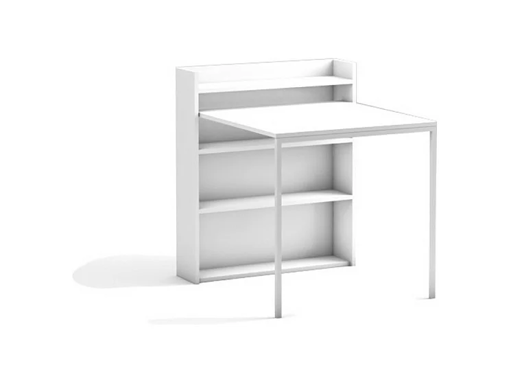 Tavolo a scomparsa Maso bianco 80x20x93H