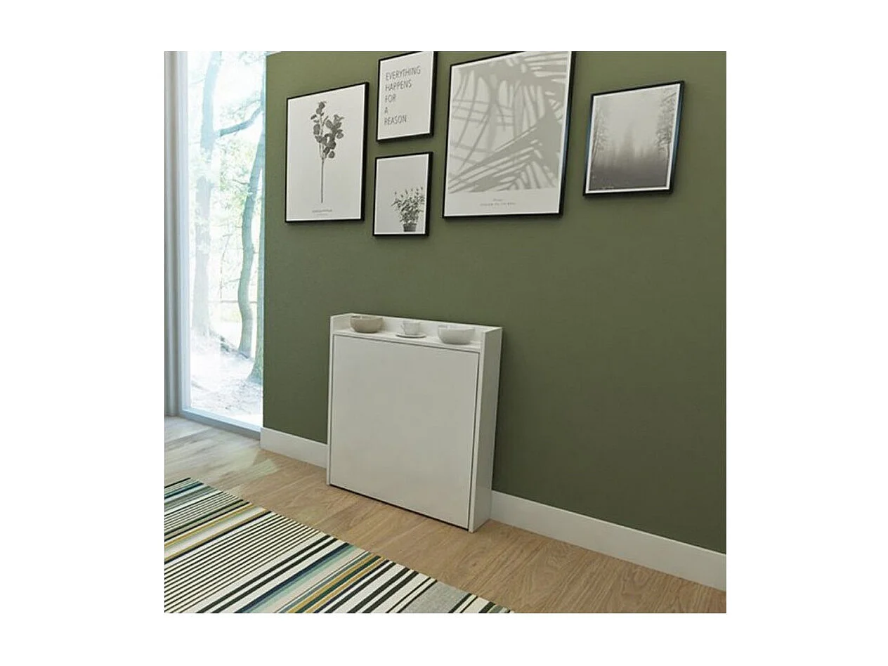 Tavolo a scomparsa Maso 80x20x93H colore bianco